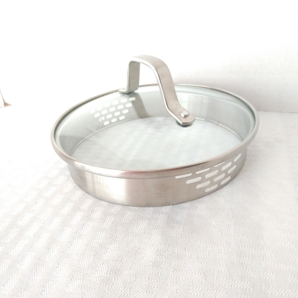 Calphalon Kitchen Calphalon Pot Lid Vented Strainer Stainless Steel